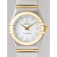 オメガ OMEGA コンステレーション ミニ 1267.75 ベゼルダイヤ 12Pダイヤ ホワイトシェル