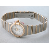 オメガ OMEGA コンステレーション ミニ 1267.75 ベゼルダイヤ 12Pダイヤ ホワイトシェル