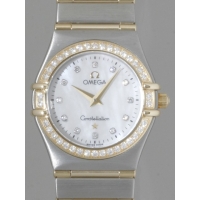 オメガ OMEGA コンステレーション 1277.75 ベゼルダイヤ 12Pダイヤ ホワイトシェル