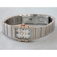 オメガ OMEGA コンステレーション 1283.79 クアドレラ ミニ ダイヤモンド ホワイトシェル