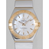 オメガ OMEGA コンステレーション 123.20.24.60.05.004 SS/YG クォーツ ホワイトシェル