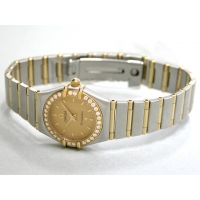 オメガ OMEGA コンステレーション 1267.10 ベゼルダイヤ YG/SS シャンパンゴール