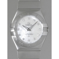 オメガ OMEGA コンステレーション ブラッシュ 123.10.27.60.55.001 SS 12Pダイヤ クォーツ ホワイトシェル