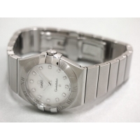 オメガ OMEGA コンステレーション ブラッシュ 123.10.27.60.55.001 SS 12Pダイヤ クォーツ ホワイトシェル