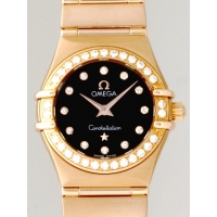 オメガ OMEGA コンステレーション95 1160.60 RG 12Pダイヤ ダイヤベゼル ブラウン