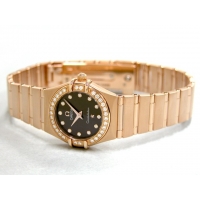 オメガ OMEGA コンステレーション95 1160.60 RG 12Pダイヤ ダイヤベゼル ブラウン