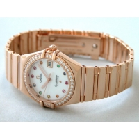 オメガ OMEGA コンステレーション アイリス マイチョイス 1140.79 RG 11Pカラーストーン ダイヤベゼル ホワイトシェル