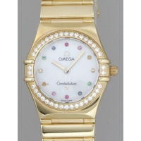 オメガ OMEGA コンステレーション アイリス マイチョイス 1154.79 YG ダイヤベゼル ホワイトシェル