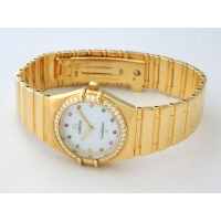 オメガ OMEGA コンステレーション アイリス マイチョイス 1154.79 YG ダイヤベゼル ホワイトシェル