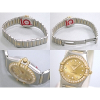 オメガ OMEGA コンステレーション ミニ 111.25.23.60.58.001 ダイヤベゼル 12Pダイヤ 160周年記念モデル シャンパン