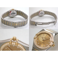 オメガ OMEGA コンステレーション ミニ 111.25.26.60.58.001 ダイヤベゼル 12Pダイヤ 160周年記念モデル シャンパン