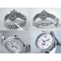カルティエスーパーコピー Cartier パシャ XL GMT W31093M7 42mm シルバー 自動巻 メンズ