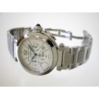 カルティエスーパーコピー Cartier パシャ 42mm クロノグラフ W31085M7 ブレス ホワイト 自動巻