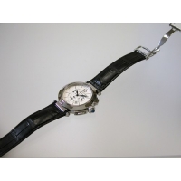 カルティエスーパーコピー Cartier パシャ 42mm クロノグラフ W3108555 ＳＳ 皮 ホワイト