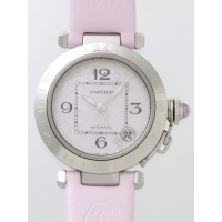 カルティエ Cartier パシャＣ W3107099 GMT クリスマス限定2004年 ピンク