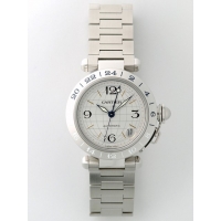 カルティエ Cartier パシャＣ W31029M7 ＧＭＴ シルバー