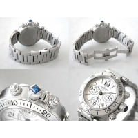 カルティエ Cartier パシャ W31089M7 シータイマー クロノグラフ ステンブレス シルバー
