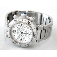 カルティエ Cartier パシャ W31089M7 シータイマー クロノグラフ ステンブレス シルバー