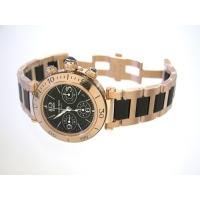 カルティエ Cartier パシャ W301980M シータイマー クロノグラフ ラバー ブラック
