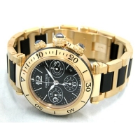 カルティエ Cartier パシャ W301970M シータイマー クロノグラフ ラバー ブラック