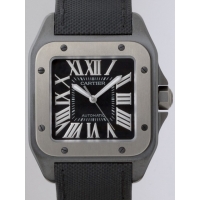 カルティエスーパーコピー Cartier サントス100 LM カーボン W2020010 TI/SS ブラック 自動巻