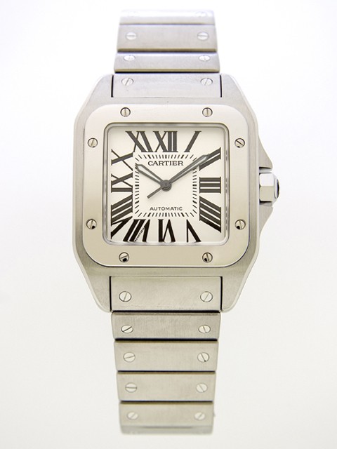 カルティエ Cartier サントス100 W200737G SS/SS ホワイト