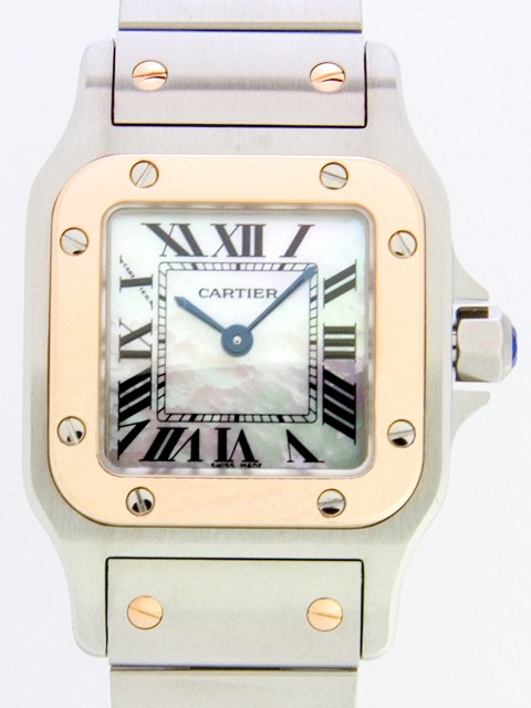 カルティエスーパーコピー Cartier サントスガルベ SG SM Q W20103C4 ピンクシェル レディース