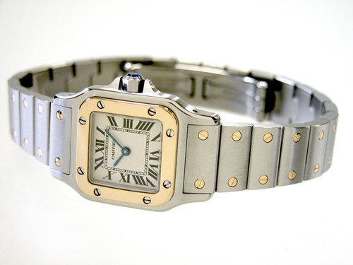 カルティエスーパーコピー Cartier サントスガルベ SG SM Q W20012C4 ホワイト YG/SS レディース