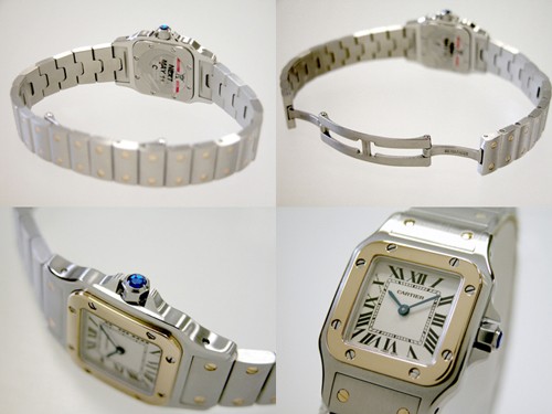 カルティエスーパーコピー Cartier サントスガルベ SG SM Q W20012C4 ホワイト YG/SS レディース