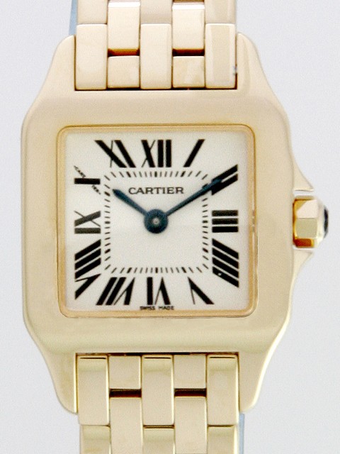 カルティエスーパーコピー Cartier サントスドゥモワゼル W25063X9 ホワイト クォーツ レディース