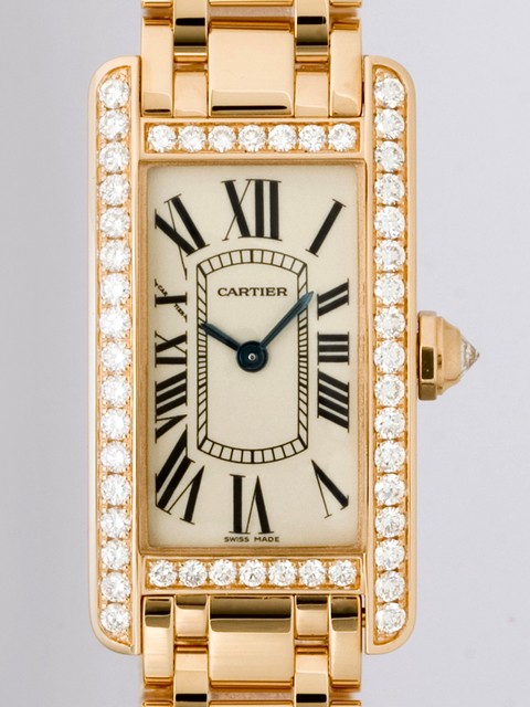 カルティエ Cartier タンクアメリカン WB7079M5 ケースダイヤ ホワイト