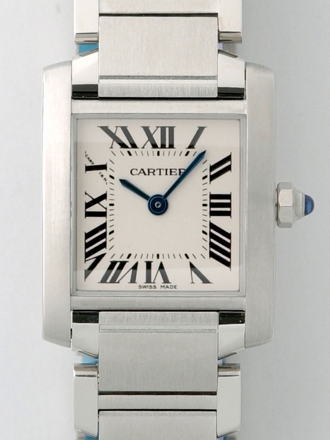 カルティエスーパーコピー Cartier タンクフランセーズ W51008Q3 SS SM ホワイト レディース