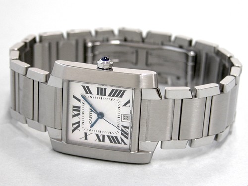 カルティエスーパーコピー Cartier タンクフランセーズ W51002Q3 ＳＳ ＬＭ ホワイト