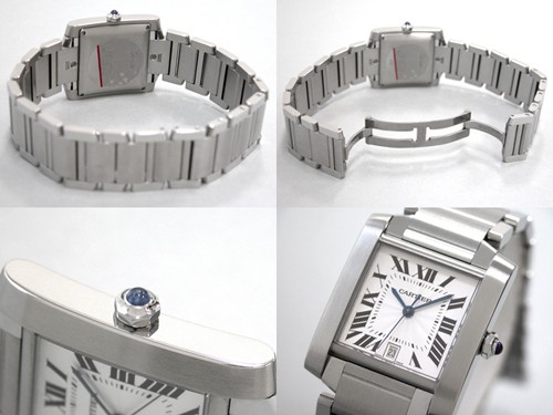 カルティエスーパーコピー Cartier タンクフランセーズ W51002Q3 ＳＳ ＬＭ ホワイト