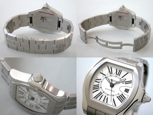 カルティエスーパーコピー ロードスター W6206017 シルバーローマ 2010年新作 シルバーローマ