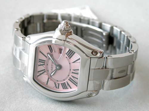 カルティエスーパーコピー Cartier ロードスター レディース W62017V3 ＳＳ ピンク