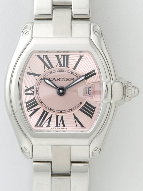 カルティエスーパーコピー Cartier ロードスター レディース W62017V3 ＳＳ ピンク