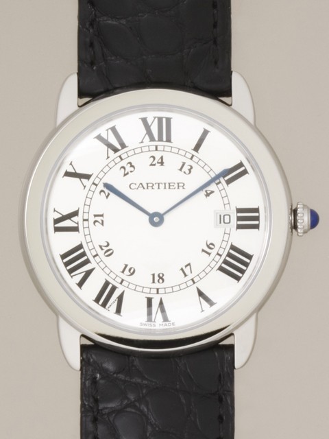 カルティエ Cartier ロンドソロ W6700255 ＳS ＬＭ ホワイト