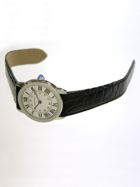 カルティエ Cartier ロンドソロ W6700155 ＳS ＳＭ ホワイト