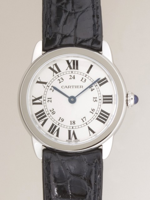 カルティエ Cartier ロンドソロ W6700155 ＳS ＳＭ ホワイト