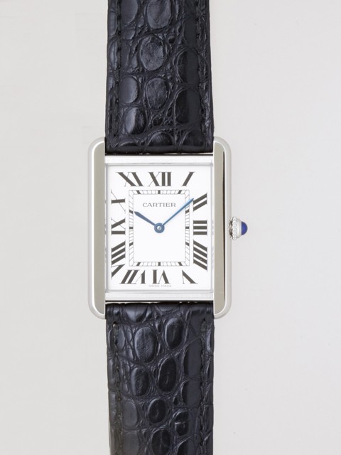 カルティエ Cartier タンクソロ W1018355 ＳS ＬＭ ホワイト