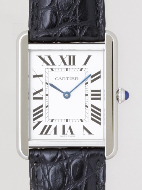 カルティエ Cartier タンクソロ W1018355 ＳS ＬＭ ホワイト