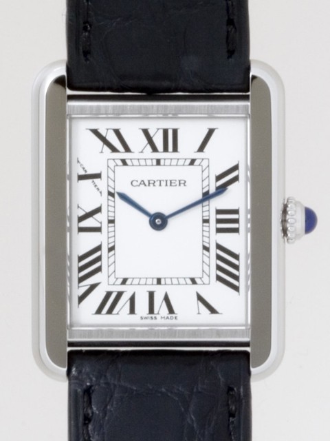 カルティエ Cartier タンクソロ W1018255 ＳS SＭ ホワイト