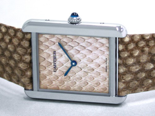 カルティエ Cartier タンクソロ W5200021 SS LM パイソンモチーフ パイソンモチーフ