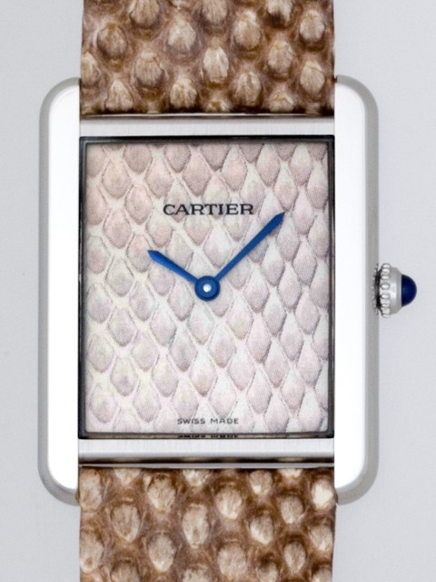 カルティエ Cartier タンクソロ W5200021 SS LM パイソンモチーフ パイソンモチーフ