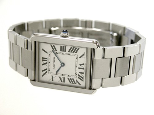 カルティエ Cartier タンクソロ W5200014 SS LM ブレス ホワイト