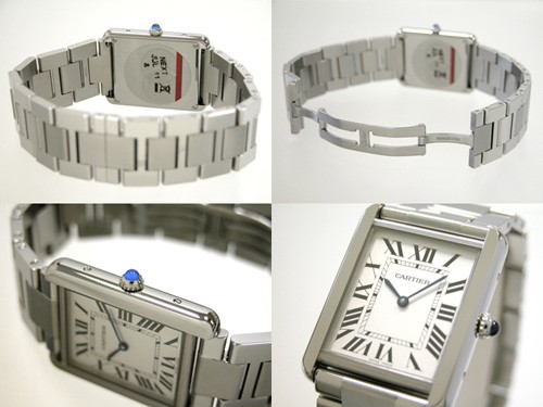 カルティエ Cartier タンクソロ W5200014 SS LM ブレス ホワイト