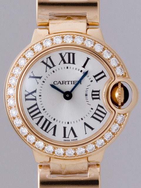 カルティエスーパーコピー Cartier バロンブルー ケースダイヤ WE90023 ＰＧ ＳＭ シルバー