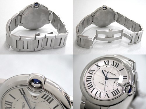 カルティエスーパーコピー Cartier バロンブルー W690124 SS LM シルバー 自動巻