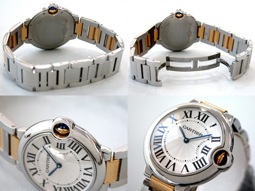 カルティエスーパーコピー Cartier バロンブルー W690083 SG MM シルバー ボーイズ